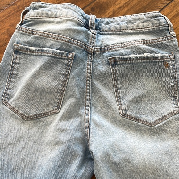 Jessica Simpson light wash blue denim jeans button fly flirt straight boot sz 27 - Picture 10 of 15